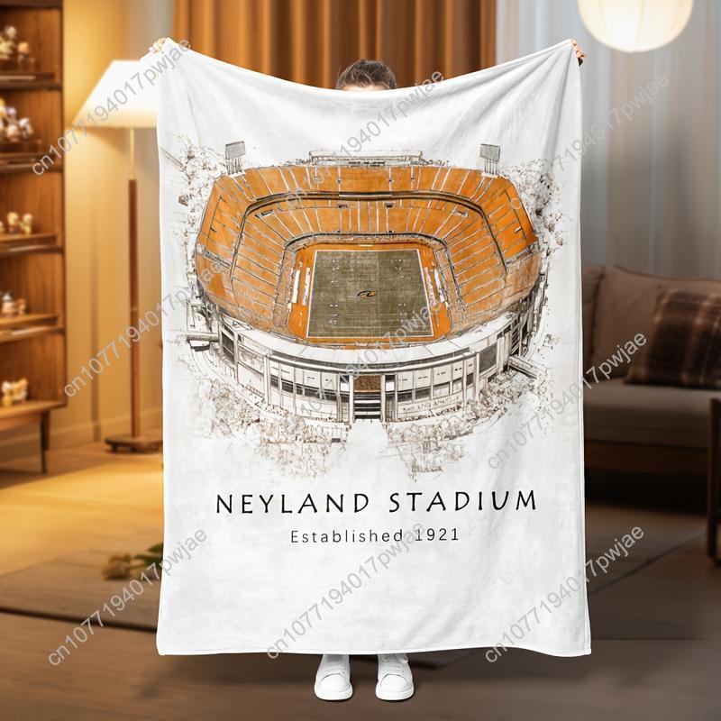 Official Neland Stadium Tennessee Football Blanket - Retro Stadium Design Extra Large Shawl/Throw Blanket  Four Custom Blankets 75cmx90cm