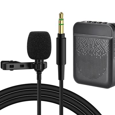 Geekria Pin Microphone Condenser Lahelia Microphone Live Broadcasting Lavalier for Digital SLR Camera Camcorder Audio Recorder 3.5mm