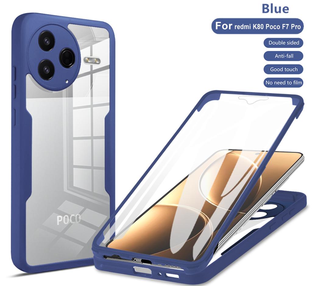 For POCO F7 Pro Case 360 Full Body Protection Case For Xiaomi POCO F7 Pro POCO F7Pro Front Screen Shockproof Cover