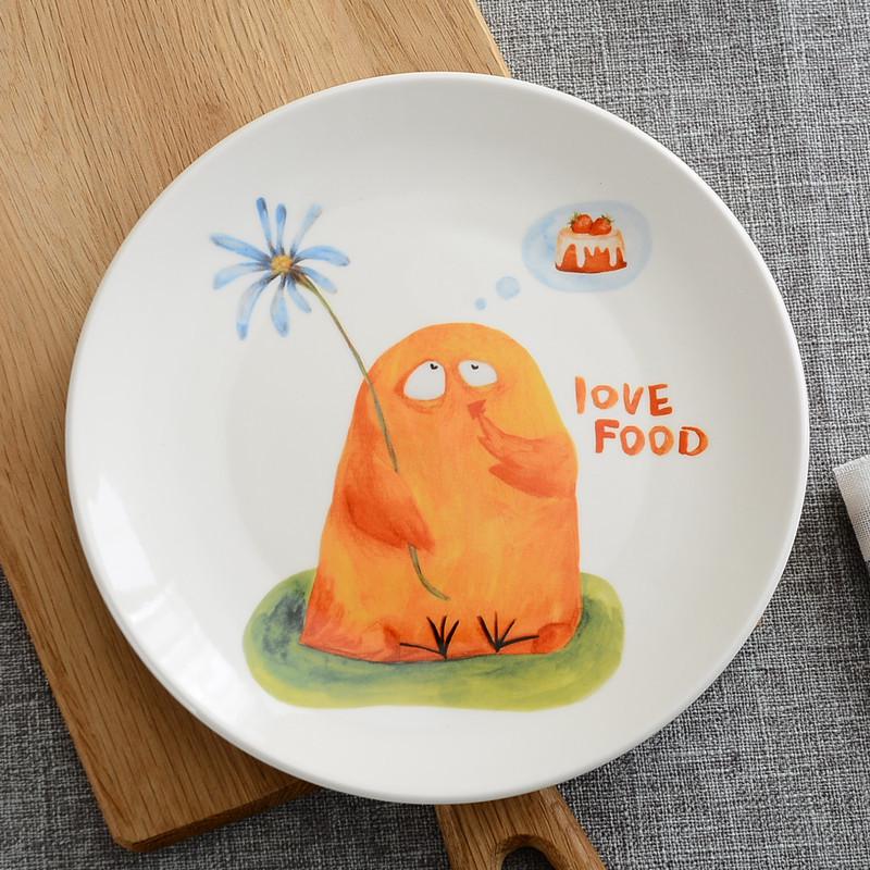 Ceramic Round Steak Plate Set - Customizable with Logo