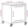 VidaXL Table de chevet vert olive 36x39x43,5 cm acier, armoire, meubles de chambre à coucher, support de téléphone, armoire 846622