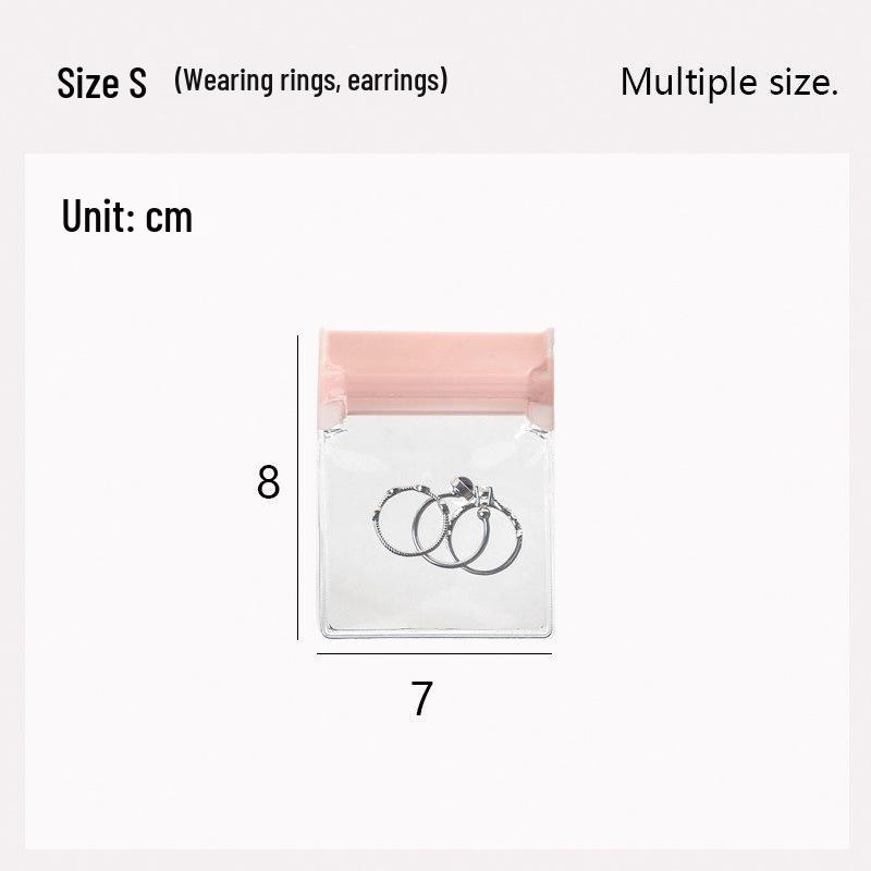 Portable Anti-Oxidation Jewelry Storage Bag for Ornaments, Earrings, Studs, Rings, and Necklaces