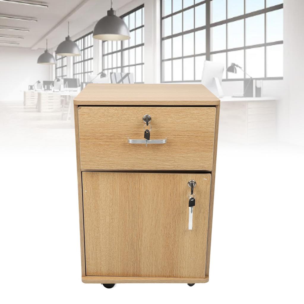 Mobile File Cabinet Multiple Drawers Sturdy Under Desk Rolling File Cabinet with Locks Wheels for