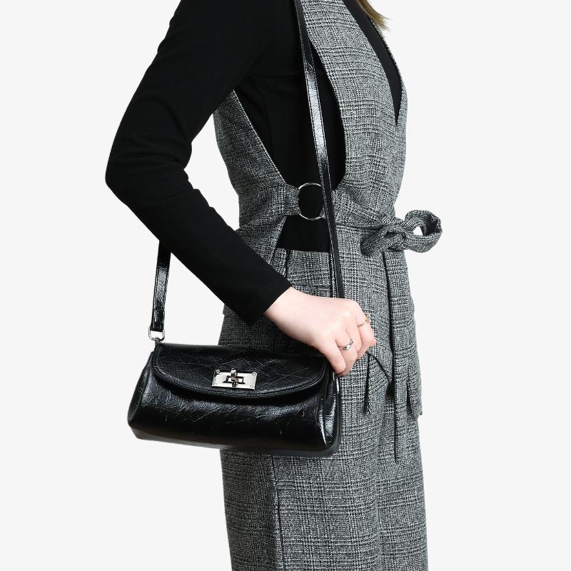 Geantă de umăr Bost cu față de pernă, geantă de sub braț pentru femei, geantă crossbody la modă și simplă, geantă high-end tip baghetă franceză