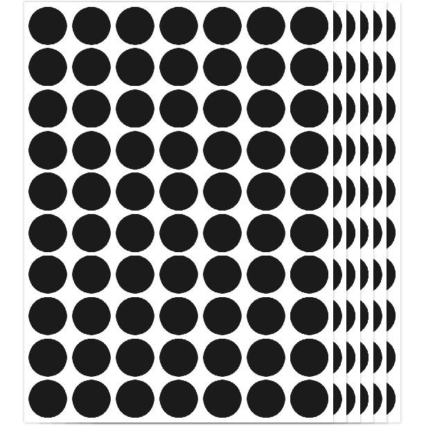 1400 PCS Red Circle Dot Stickers 3/4" Round Color Coding Label Stickers (Red)