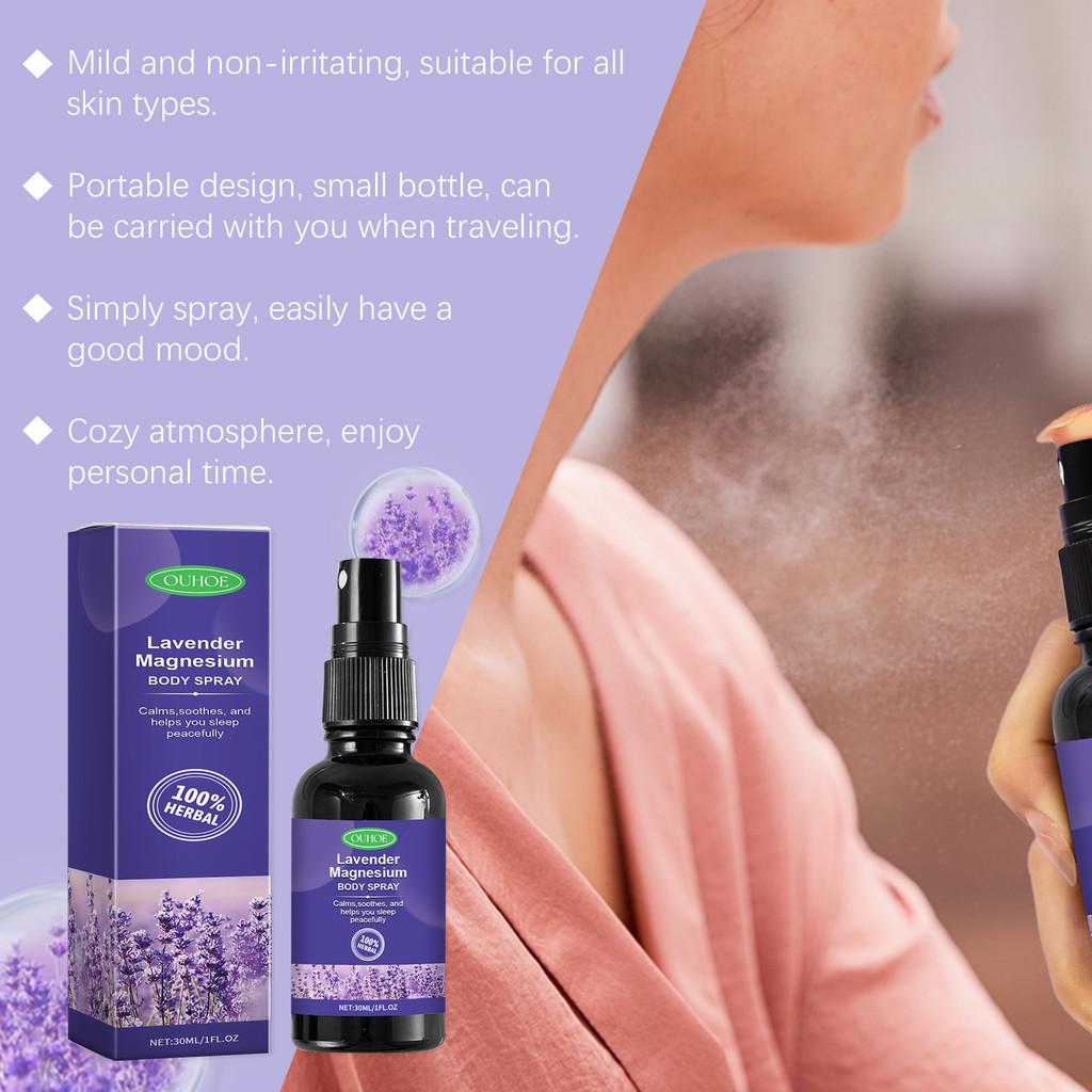 Ouhoe Lavender Sleep Spray For Relaxation And Comforting Atmosphere 30ml Ideal For Stress Relief