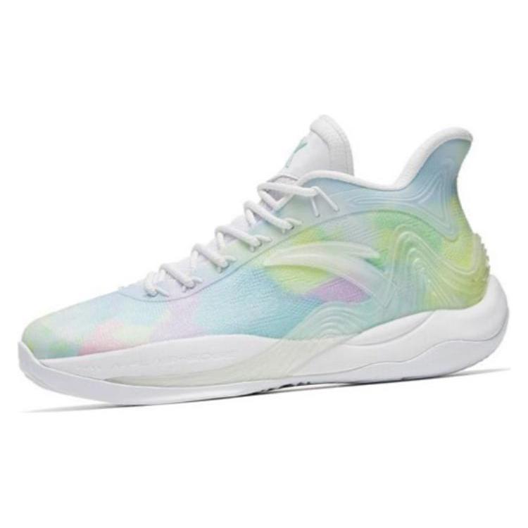 Anta Mountain 2 Comfortable Cushioning Slip Resistant Abrasion Resistant Coverage Mid Top Basketball Shoes Men's 112241601-3