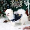 Dog Hoodies for Winter Puppy Clothes with Cute Snowman Printed Sweatshirts for Small Medium Dog Cat Warm and Comfort Shirts with