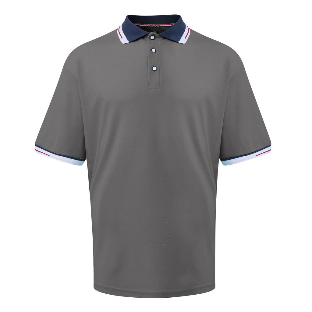 Men'S Summer Casual Lapel Stitching Contrast Color T-Shirt Sports Fashion Short-Sleeved Shirt
