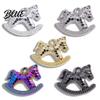 Horse Jewelry Charm 5Pcs Zinc Alloy Metal Electroplating Decoration Accessories