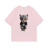 Rapper Ken Carson Kitty Print T Shirt Regular Men Hip Hop Loose Tshirt Male Fashion Cotton Street Tees Funny Men's Short Sleeve