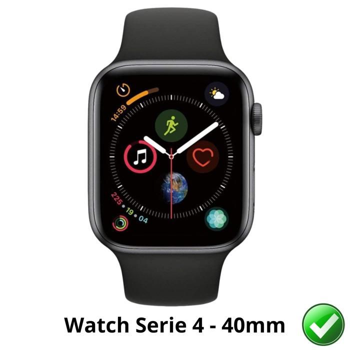 Displayschutz für Watch Serie 4 - 40mm [6er-Pack] Schutzfolie aus Kunststoff, widerstandsfähig, ultradünn Phonillico