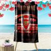 Arsenal F Custom Name Print Beach Towel, Large Soft Quick Dry Towel for Beach Camping Swimming