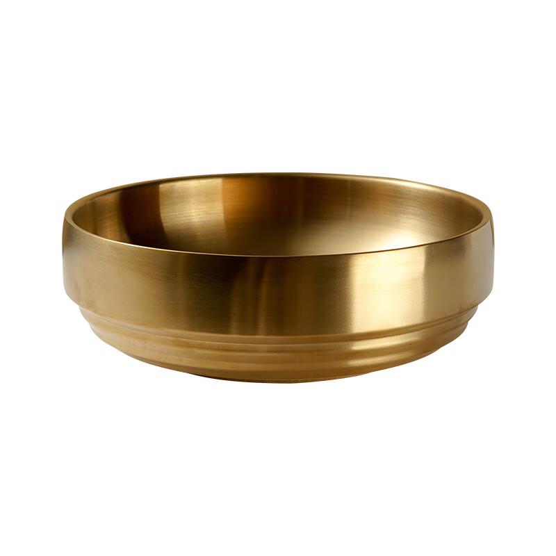 

ZISIZ Korean Style Double-Layer Stainless Steel Serving Bowl