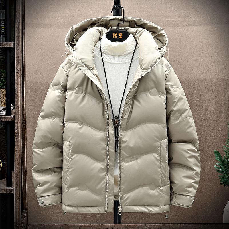 

Мужская куртка из белого утиного пуха, зимний тренд, утолщенная, теплая, свободная, универсальная, мужская молодежная зимняя куртка с капюшоном 5XL