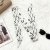Heavy twill silk scarf, small fragrance style, long strip, thin tie bag, ribbon decorative streamer, neck band, hair band double C