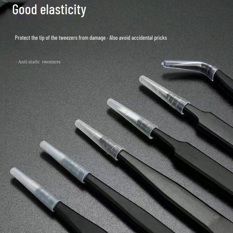 Free Shipping Stainless Steel Anti-static Tweezers Set: Pointed, Bent, Round Tips for Repair and Holding