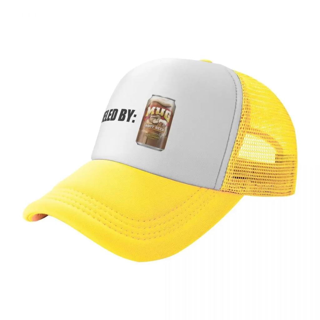 Fueled By MUG root beer Baseball Cap Hat Man For The Sun Fashion Beach Hat Unisex Christmas Hat Women's Golf Wear Men's