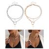 Vintage Pearl Choker Necklace for Women Gothic Layered Splicing Clavicle Chain
