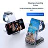 Universal 3-in-1 Wireless Fast Charger for Phone, Watch, and Earbuds with Alloy Stand