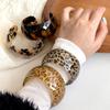 Temperament Resin Bangle Fashionable Leopard Print Cuff Bangles Creative Exaggerated Bracelet  Gift