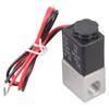 1/4" pro DC 12V 2cestný normálně zavřený pneumatický hliníkový elektrický solenoidový vzduchový f
