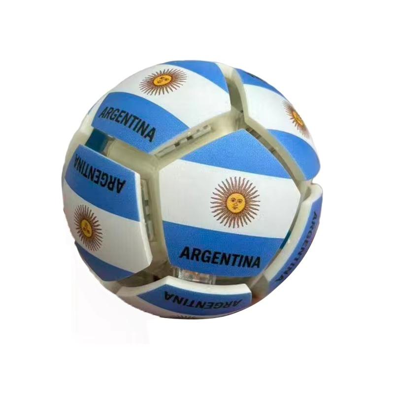 Voetbal Druktype Sleutelhanger Tas Voetbal Decompressie Speelgoed Vingertop Druk Puzzel Verveling Fans Dragen Kleine Hangers.
