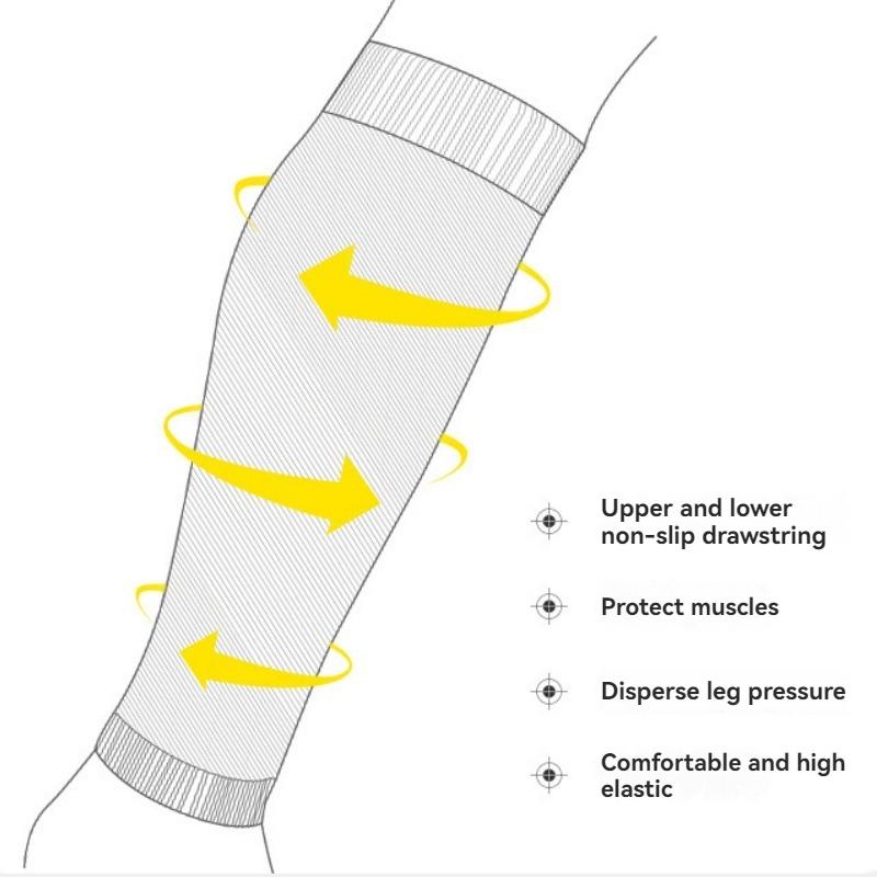 Breathable Football Calf Socks Football Protectors Long Football Socks Foot Protector Fixed Socks Outdoor Calf Protection Socks