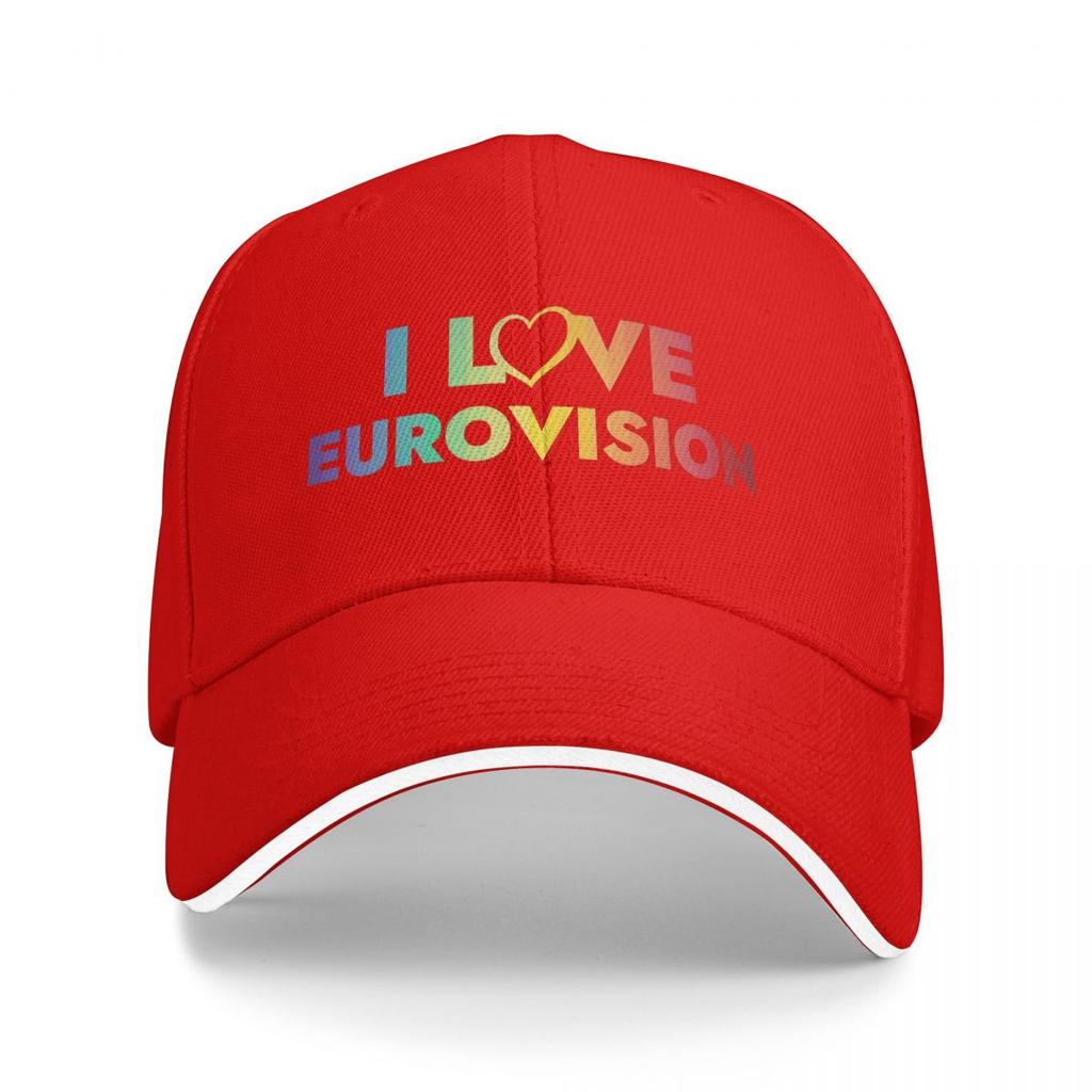Eurovision Song Contest Logo Baseballkappen Snapback Baseballmützen Atmungsaktiv Lässig Kappe Outdoor Unisex