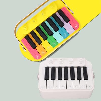 Rechargeable Electronic Piano Drum - Portable BT Speaker with RGB Ambient Light, Fun Musical Instrument Toy for Kids & Family
