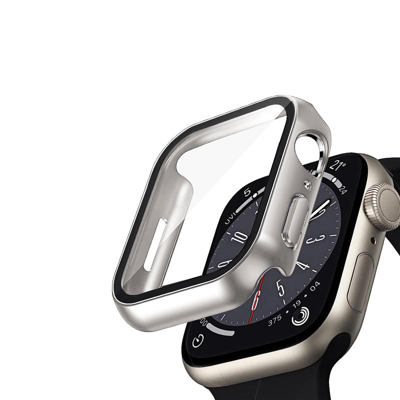 Crong Hybrid Watch Case - Case with Glass for Apple Watch 45mm (Clear)