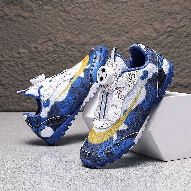 

New Kid Boys Non-Slip Soccer Shoes Ultralight Match TF Sneakers Professional Football Boots Comfortable Sports Shoes Unisex 29