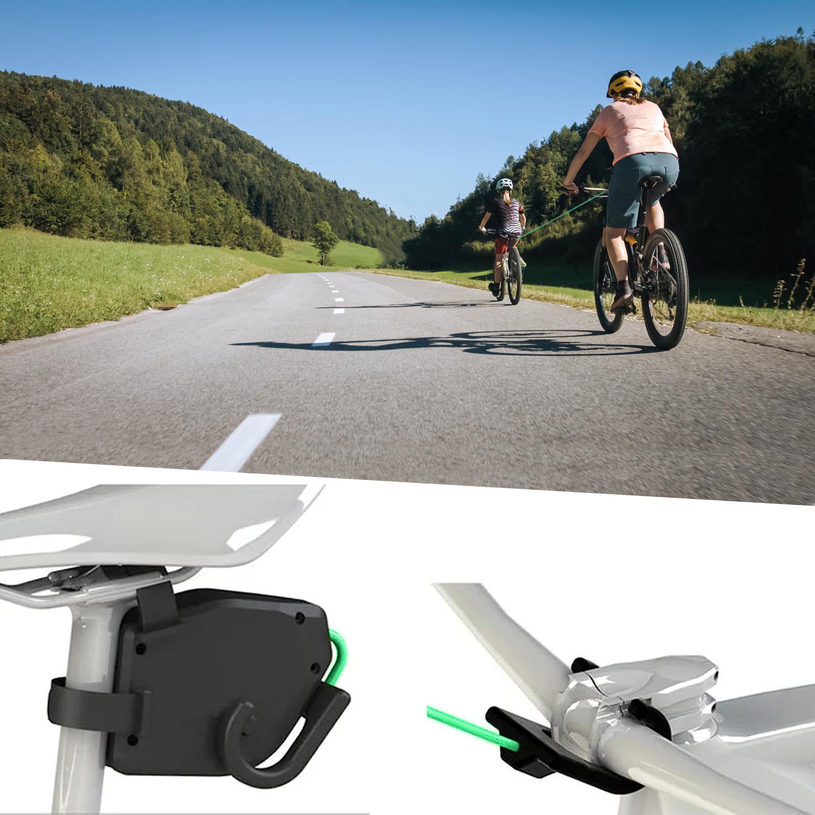 Буксировочный трос для велосипеда на открытом воздухе — фото 5