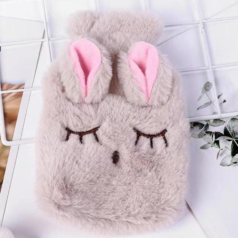 Cute Cartoon Water-Filled Warm Baby Winter Cold Protection Plush Water Bag