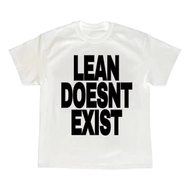 Cotton T-shirt Alphabet Print Trash Top Hip Hop Retro Street Wear Trend Short Sleeve Punk Men and Women Fashion High Quality