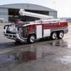 Alloy Fire Truck Model For Kids With Flashing Lights And Force Control