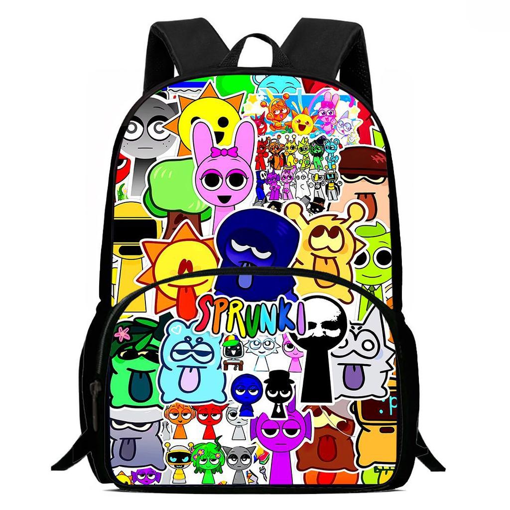 Rhythm Box Sprunki Spel Anime Rugzak Student Schooltas Computer Tas