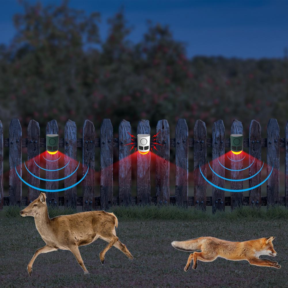 Solar-Powered Blind Spot Alarm & Ultrasonic Rodent Repeller with Infrared Sensor