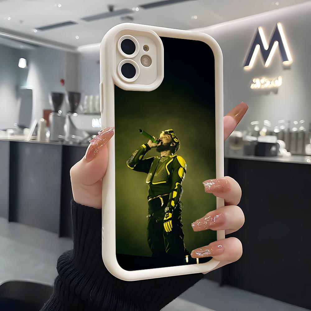 Rapper JC REYES Phone Case For IPhone Air 17 Pro Max 16 E 15 14 Pro Max 13 12 11 Mini Plus Soft Silicone White Cover