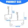 2 Pack Space Efficient Tissue Hook Holders Stainless Steel Adhesive Mount Design Suitable for Modern Home Organization