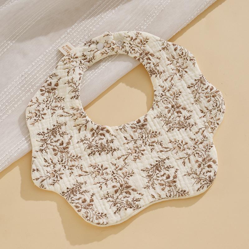 Baby Bibs Cotton Newborn Bibs Feeding Drool Bandana Saliva Towel Toddler Ruffle Floral Bib Baby Accessories