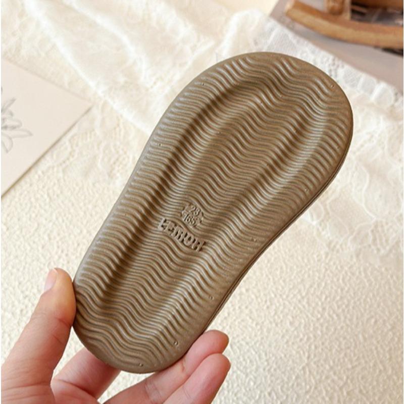 Summer Girls Bow Hollow Out Closed Toe Sandals Soft Sole Toddler Walking Shoes