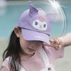 Sun Cap Kuromi Baseball Hat with Checkered My Melody Design for Featuring My Hello and UV Black [QPPQ] Kids, Melody, Cinnamoroll, Pochacco, Kitty,
