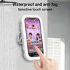 360 Degree Rotation Waterproof Shower Phone Holder Rotation Angle Adjustable Telescoping Wall Mount Phone Holder for Bathroom Kitchen Bracket Stand