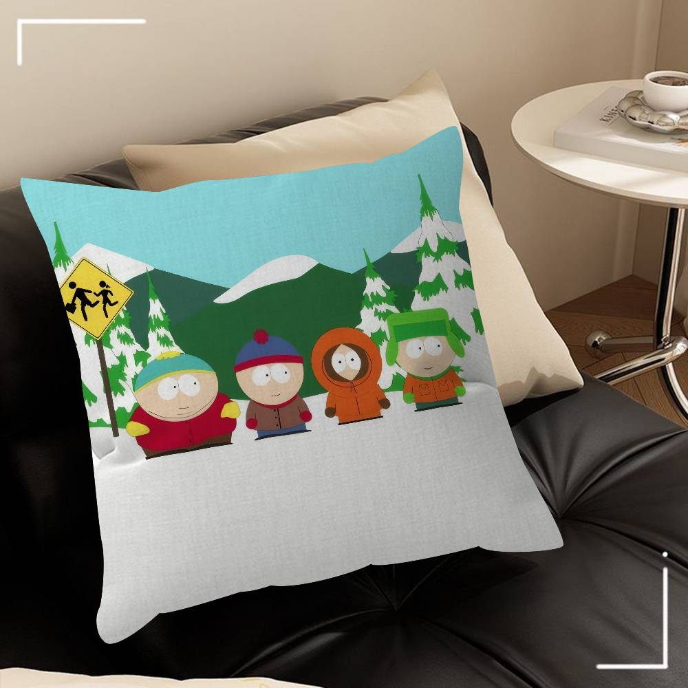 Cartoon S-South cute P-Park   Cushion Cover Decorative Pillow Sofa Home Decor case pillow cases