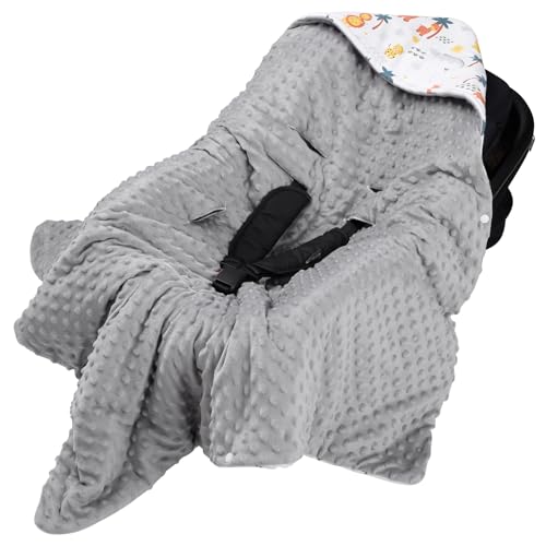 Bebamour Swaddle for Newborns, Baby Outing Supplies, Multi-Purpose Blanket, Lap Blanket, Windbreaker, Cold Weather Protection (Lion)