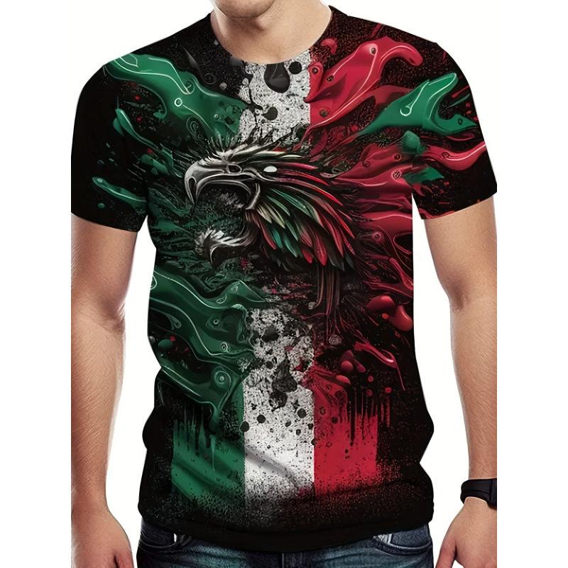 Men's Summer Youth Sports Digital Printed 3D Printed Short Sleeved T-shirts