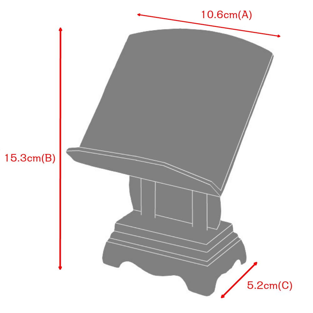 Sunmany Reading a stand for holding a family a low reading made in Yamanaka A simple design for Buddhist modern and Shinto black gold Compact and