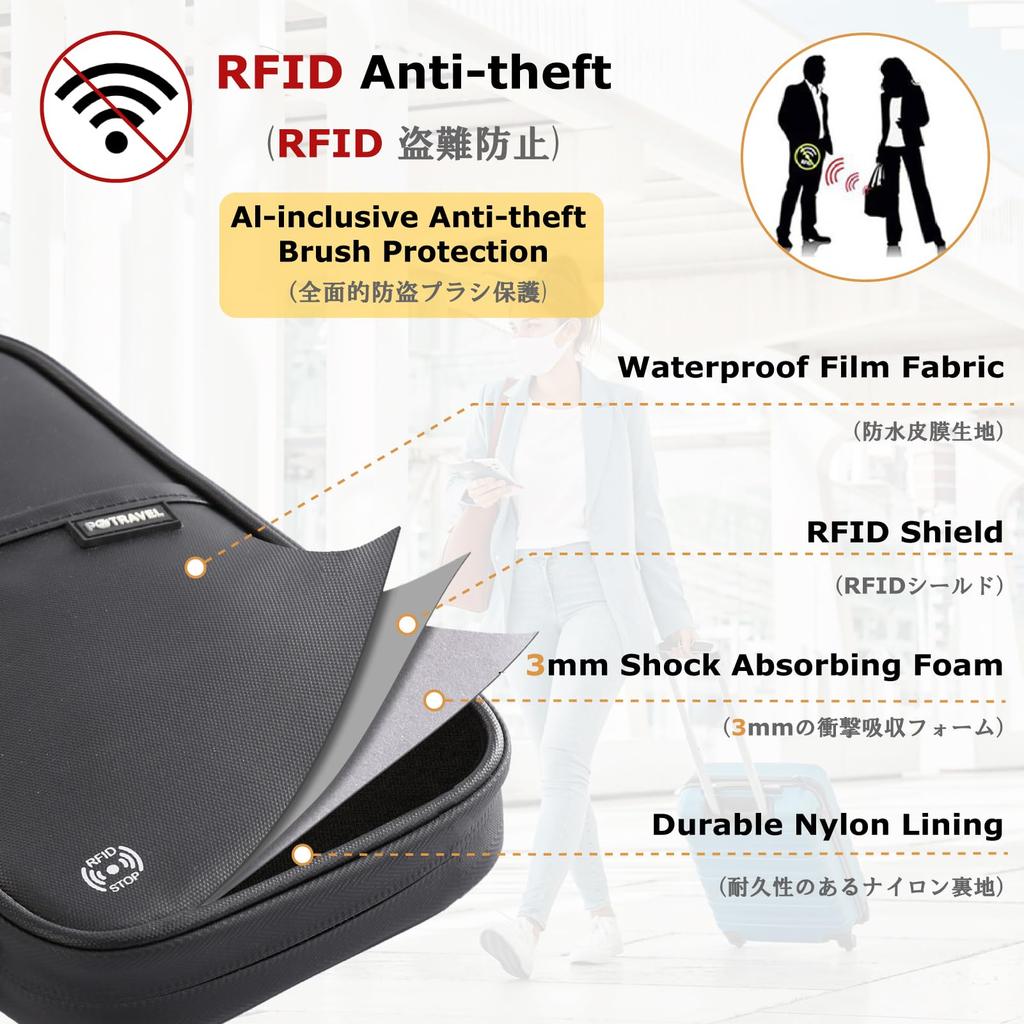 Passport Passport Travel Neck Large Passport Overseas Business Trip [YAPJEB] Anti-Skimming Case, Cover, Passport/Card Case, Wallet, Strap,