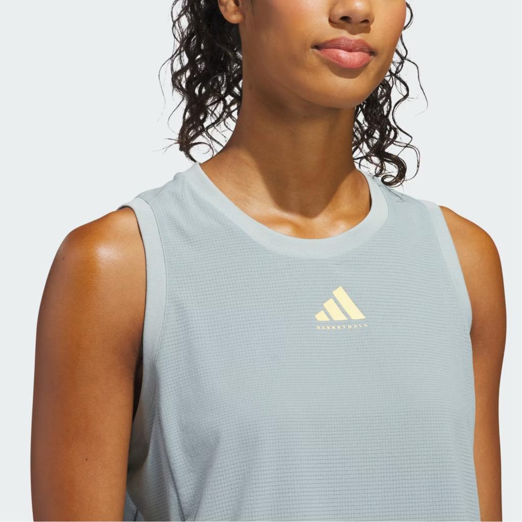 Adidas Moisture Wicking Quick Dry Sleeveless Basketball Jersey Women tops KC0341
